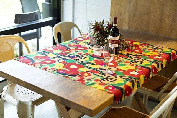 Voděodolné furoshiki Botanica béžové 100 × 100 cm / polyester / Made in Japan – Kyoto