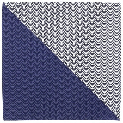 Furoshiki Seigaiha modré 50 × 50 cm / bavlna / Made in Japan