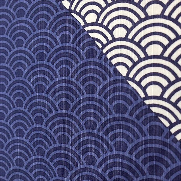 Furoshiki Seigaiha modré 50 × 50 cm / bavlna / Made in Japan