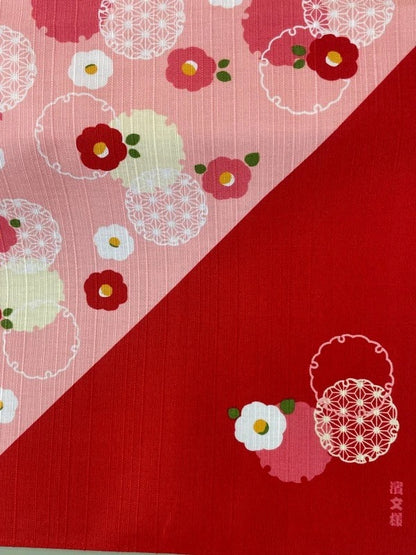Furoshiki Snowflake and Camellia 50 × 50 cm | Made in Japan