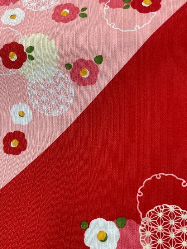 Furoshiki Snowflake and Camellia 50 × 50 cm | Made in Japan