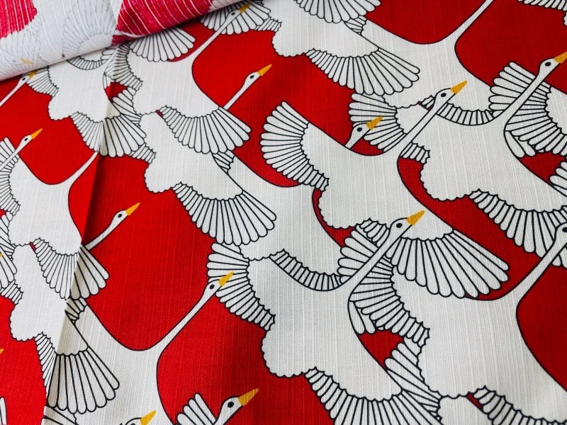 Furoshiki Kofu Shukuzuru Red 50 × 50 cm | Made in Japan