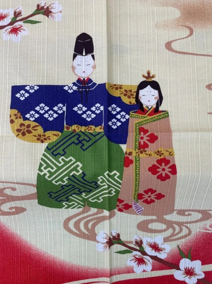 Furoshiki Uralaka Ohinasama 50 × 50 cm | Made in Japan