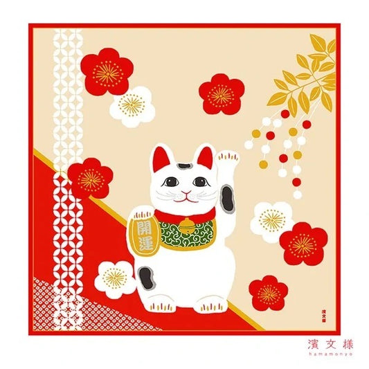 Furoshiki Maneki Neko 50 × 50 cm / Made in Japan